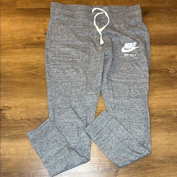 Nike Gray Pull On Joggers Pull String Elastic Waist Heather Gray Women’s Small - Picture 1 of 8
